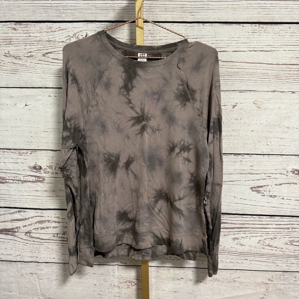 JoyLab Gray Tie Dye Lightweight Oversized Sweatshirt